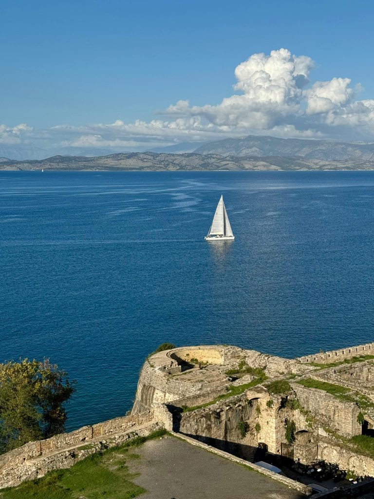 Vue depuis la forteresse de Corfou