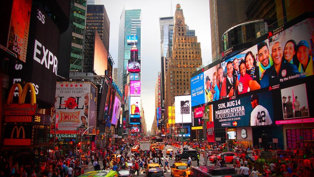 Time Square étape incontournable dans mes circuits pour visiter New York à pied